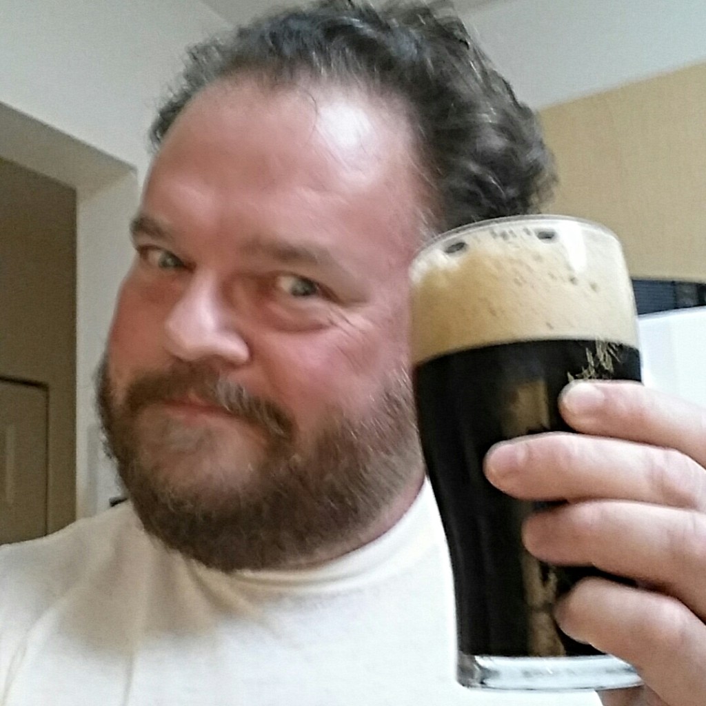 Who can make a sad face with a glass of stout? 